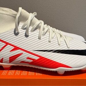 Nike Red/Orange and White Soccer Cleats